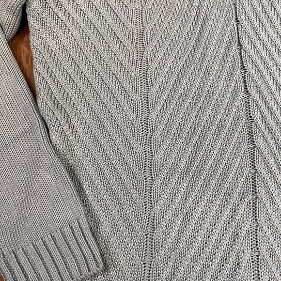 Calvin Klein Light Blue Turtleneck Cable Sweater Sz S - Picture 4 of 9